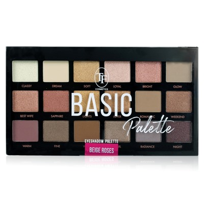 Палетка теней для век TE-42C Basic Palette тон Beige Roses (18 тонов)