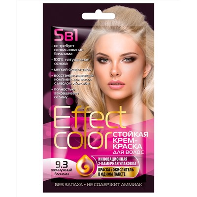 Cтойкая крем-краска для волос серии Effect Сolor, тон 9.3 жемчужный блондин