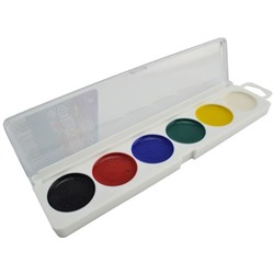 KA6C_EpP 3257 Краски акварельные медовые 6 цветов BG "Color Animal"  пластмассовая упаковка с европо