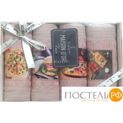 Салфетки "PIZZA DOR" Розовый (4шт-30*50) (Maison Dor)