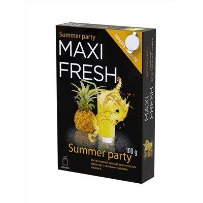 Ароматизатор под сиденье гелевый MAXI FRESH (100 гр) Summer party (с пробником)