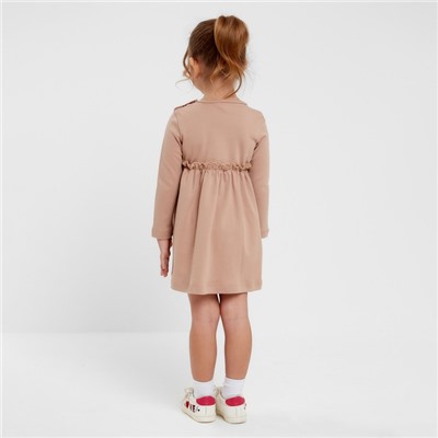 Платье для девочки, цвет бежевый. Рост 86 см