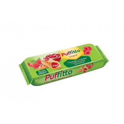 «Puffitto original», печенье слоеное с малиновой начинкой, 125 гр. KDV