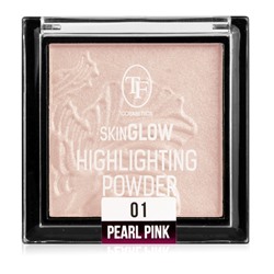 Хайлайтер для лица Skin Glow TC-09-01C, тон 01 жемчужный розовый, 10г