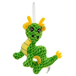 Мягкая игрушка «Дракончик» на подвесе, 13 см, цвет зелёный