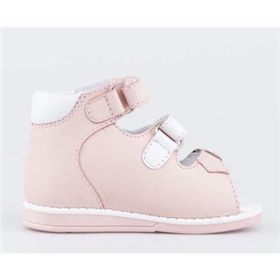 022135-25 туфли летние ясельные,  роз-бел
