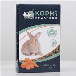 Корм "Пижон" для кроликов, с овощами, 400 г