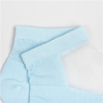 Носки женские стеклянные MINAKU цвет голубой, размер 36-37 (23 см)