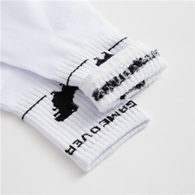 Носки MINAKU «Game over», цвет белый, размер 36-37 (23 см)