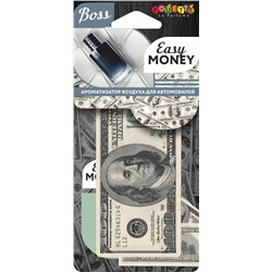 Ароматизатор-подвеска бумажный БАНКНОТА 100 $ Easy Money (Boss)