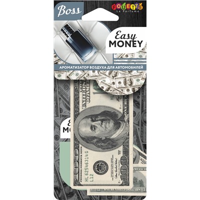 Ароматизатор-подвеска бумажный БАНКНОТА 100 $ Easy Money (Boss)