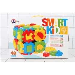 Игрушка куб «Умный малыш» из 48 элементов в коробке