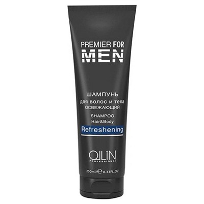 Ollin Шампунь для волос и тела освежающий / Premier For Men, 250 мл