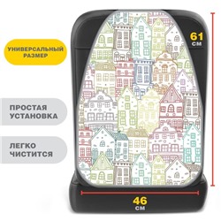 Чехол - накидка на автомобильное кресло 46*61 см «Город»