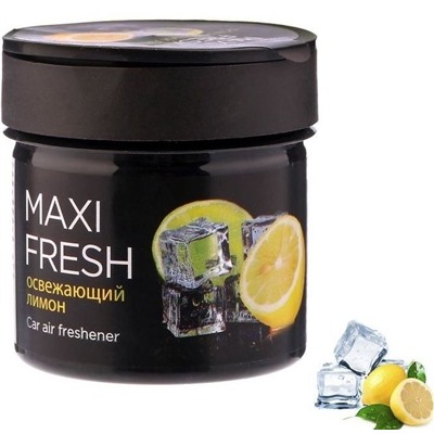 Ароматизатор гелевый MAXIFRESH (банка 100 мл) Освежающий лимон