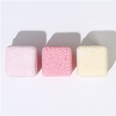 Бомбочки для ванны-кубики "Фруктовый десерт", 65 г х 3 шт