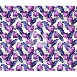 Полотенца вафельные  для бани и сауны (78х150) - Тропики (фиолетовый)