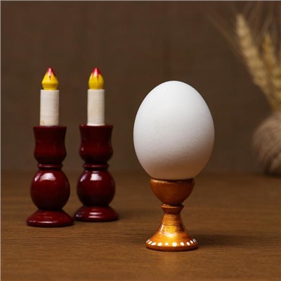 Набор пасхальный "Яйцо и 2 свечи", ручная работа