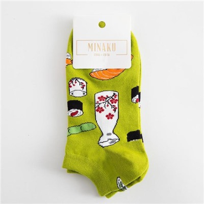 Носки укороченные MINAKU «Суши», размер 36-41 (23-27 см)