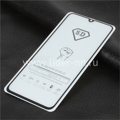 Защитное стекло на экран для Samsung Galaxy A70 5-10D (без упаковки) черное