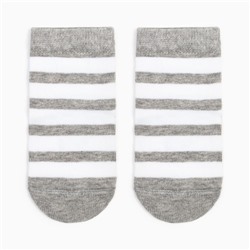 Носки детские, цвет серый меланж, размер 8