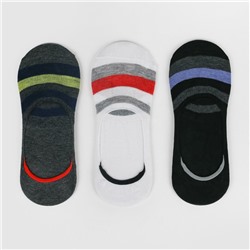 Набор мужских носков-невидимок MINAKU 3 пары, размер 40-41 (27 см)