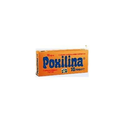 Клей Эпоксидный  2-х компонентный  70гр (коробка) POXILINA