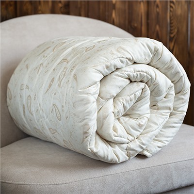 Одеяло Стандарт овечья шерсть 300 гр, 1,5 спальный, поплекс