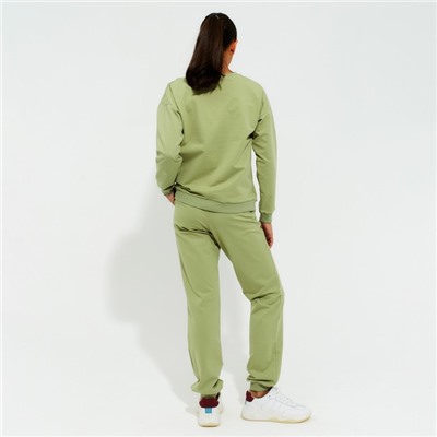 Костюм женский (свитшот, брюки) MINAKU: Casual Collection цвет фисташковый, р-р 42