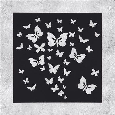 Трафарет для творчества «Бабочки», 15 × 15 см