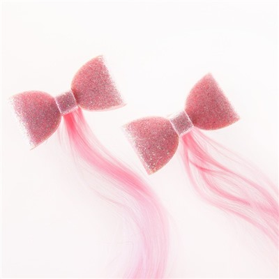 Набор прядей для волос на зажиме "Бантик. Пинки Пай", My Little Pony, розовый, 40 см