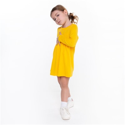 Платье для девочки, цвет манго, рост 86-92 см