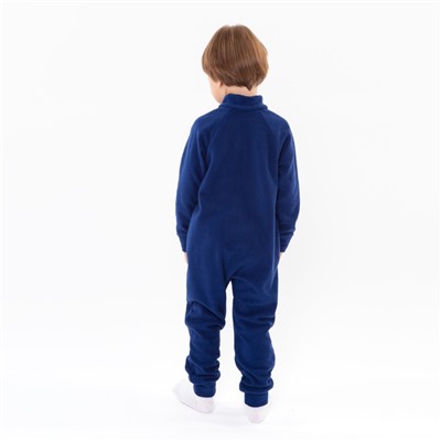 Комбинезон для мальчика, цвет тёмно-синий, рост 74-80 см