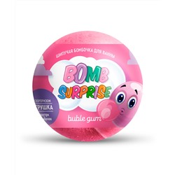 Шипучая бомбочка для ванны с игрушкой Bubble gum серии Bomb Surprise
