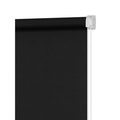 Рулонная штора «Плайн», 40х160 см, цвет чёрный графит