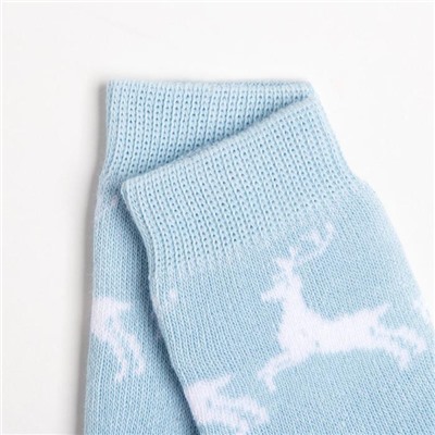 Носки детские махровые, цвет голубой, размер 12