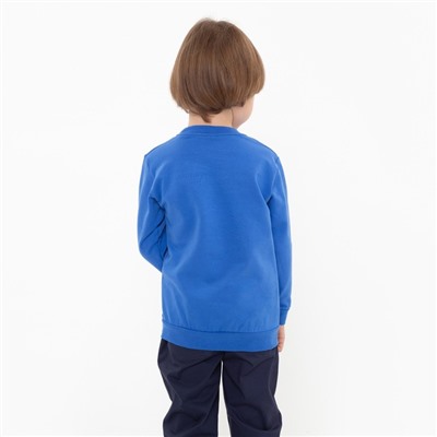 Свитшот для мальчика, цвет синий, рост 98 см
