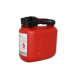 Канистра для ГСМ ( 5л) пластиковая Красная с гибким носиком