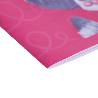 Альбом для рисования A4, 12 листов на скрепке "Котенок", бумажная обложка, блок 100 г/м2