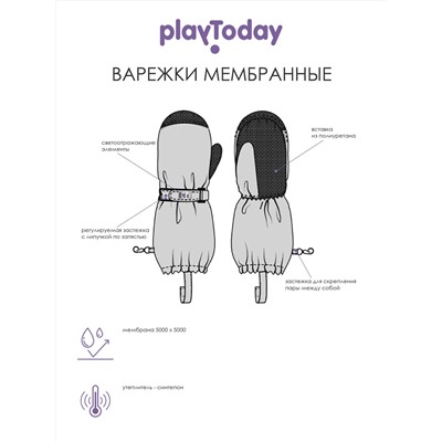 316706 PLAYTODAY Варежки