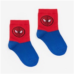 Носки детские "Spider-Man", цвет синий/красный, размер 14 (23-25)