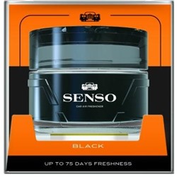 Ароматизатор гелевый SENSO Deluxe ICE (банка 50мл) Black  Ice кристаллы