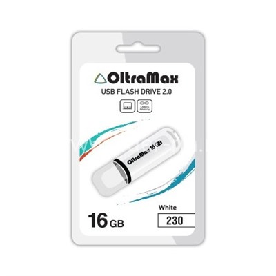 USB Flash 16GB Oltramax (230) белый