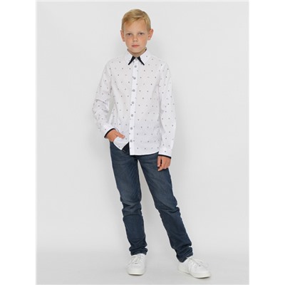CWJB 63283-20 Рубашка для мальчика,белый