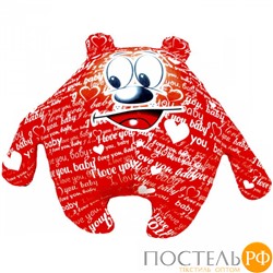 Игрушка «Медведь Лаки» (Аи16мал03, 40х59, Красный, Кристалл, Микрогранулы полистирола)