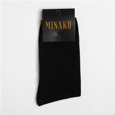 Носки MINAKU цвет чёрный, размер 40-41 (27 см)