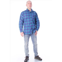 Рубашка мужская 001, фланель (цвета в ассортименте)