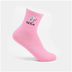 Носки детские TikTok, цвет розовый, размер 24 (12-14 лет)