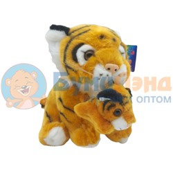 Мягкая игрушка Тигр с тигрёнышем