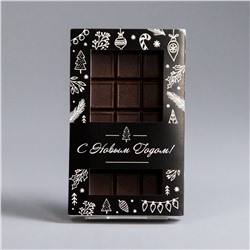 Плитка из горького шоколада, новогодняя упаковка #1